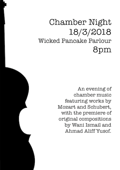 Chamber Night, Mar 2018 Chamber Night poster