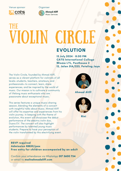 The Violin Circle Evolution, Jul 2024 TVC Evolution poster